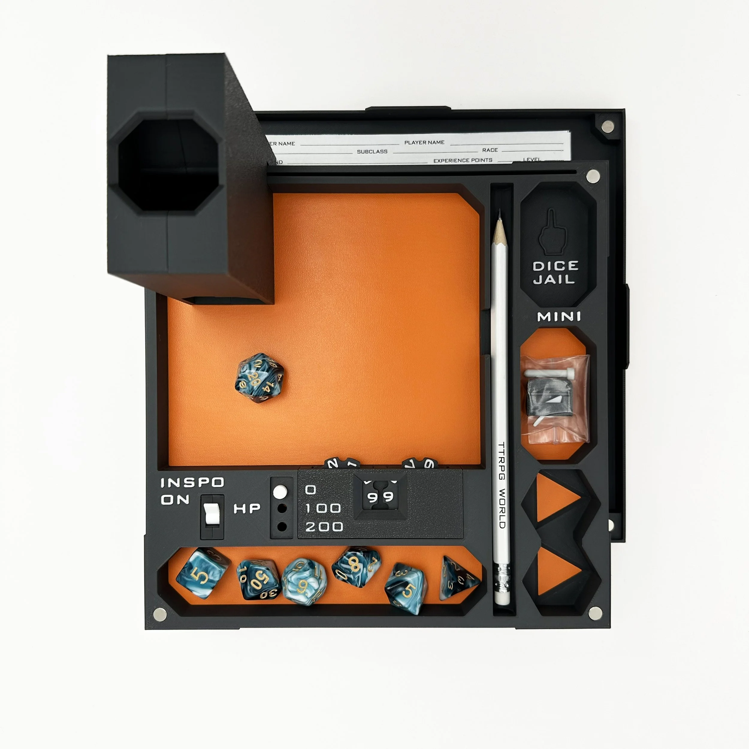 SORTuX Foldable Dice Tray Includes/No Tower