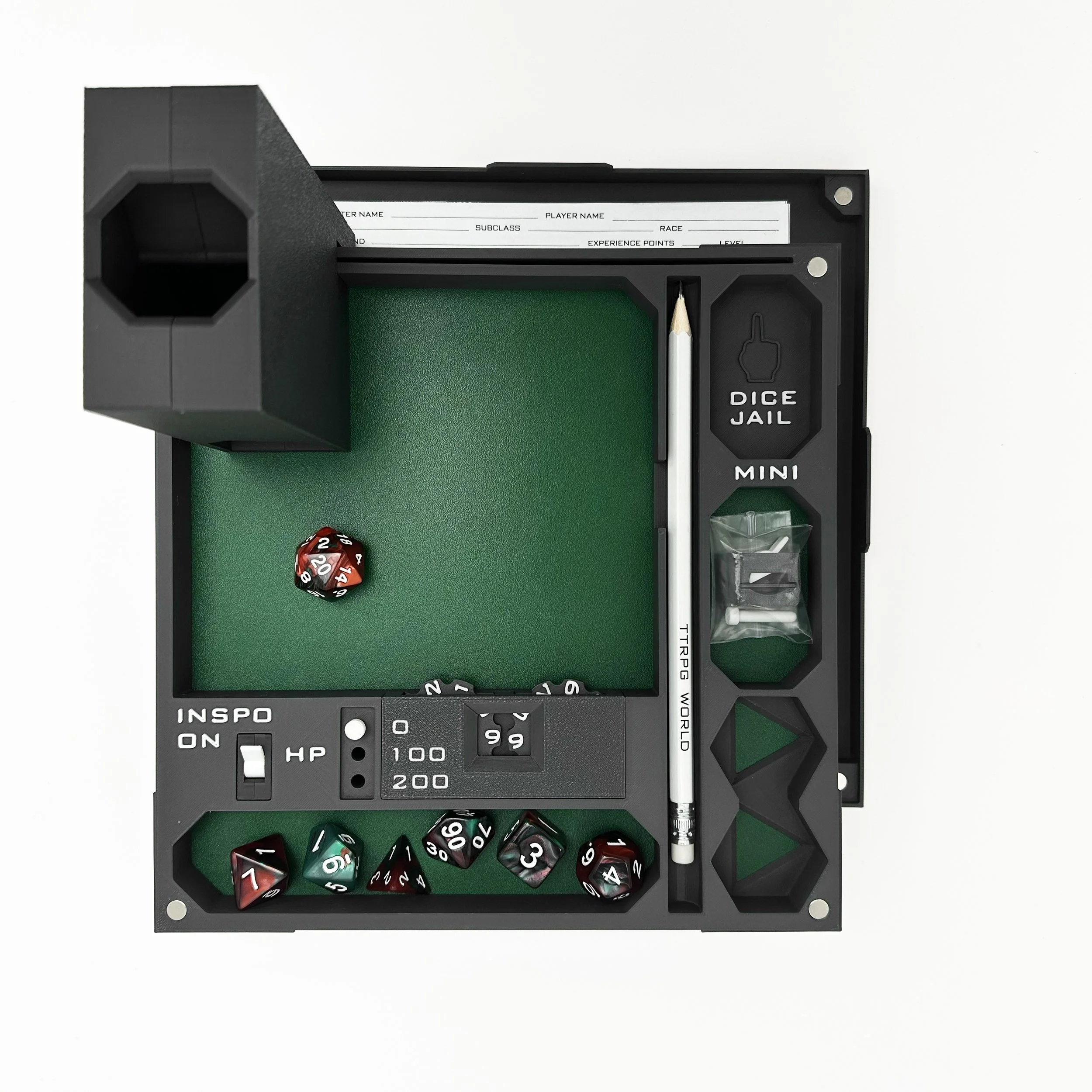 SORTuX Foldable Dice Tray Includes/No Tower