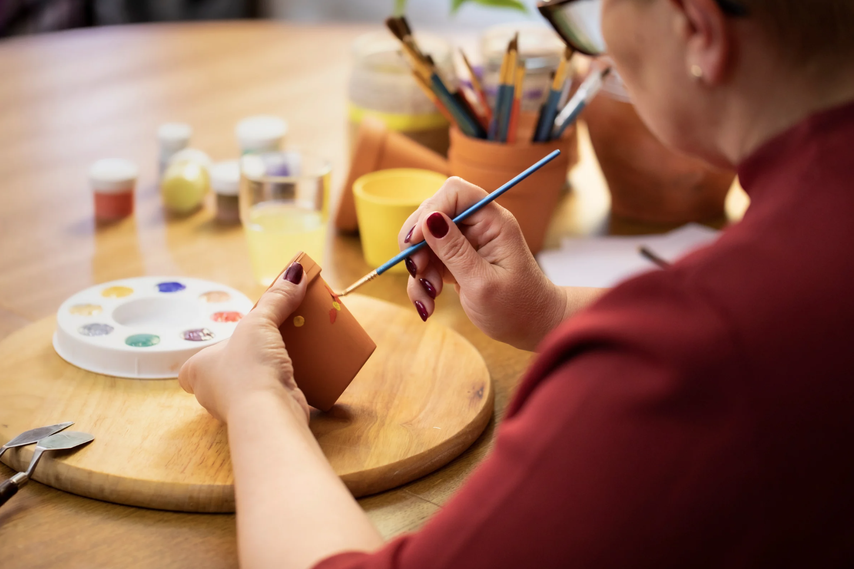 Paint-a-Pot & Sip