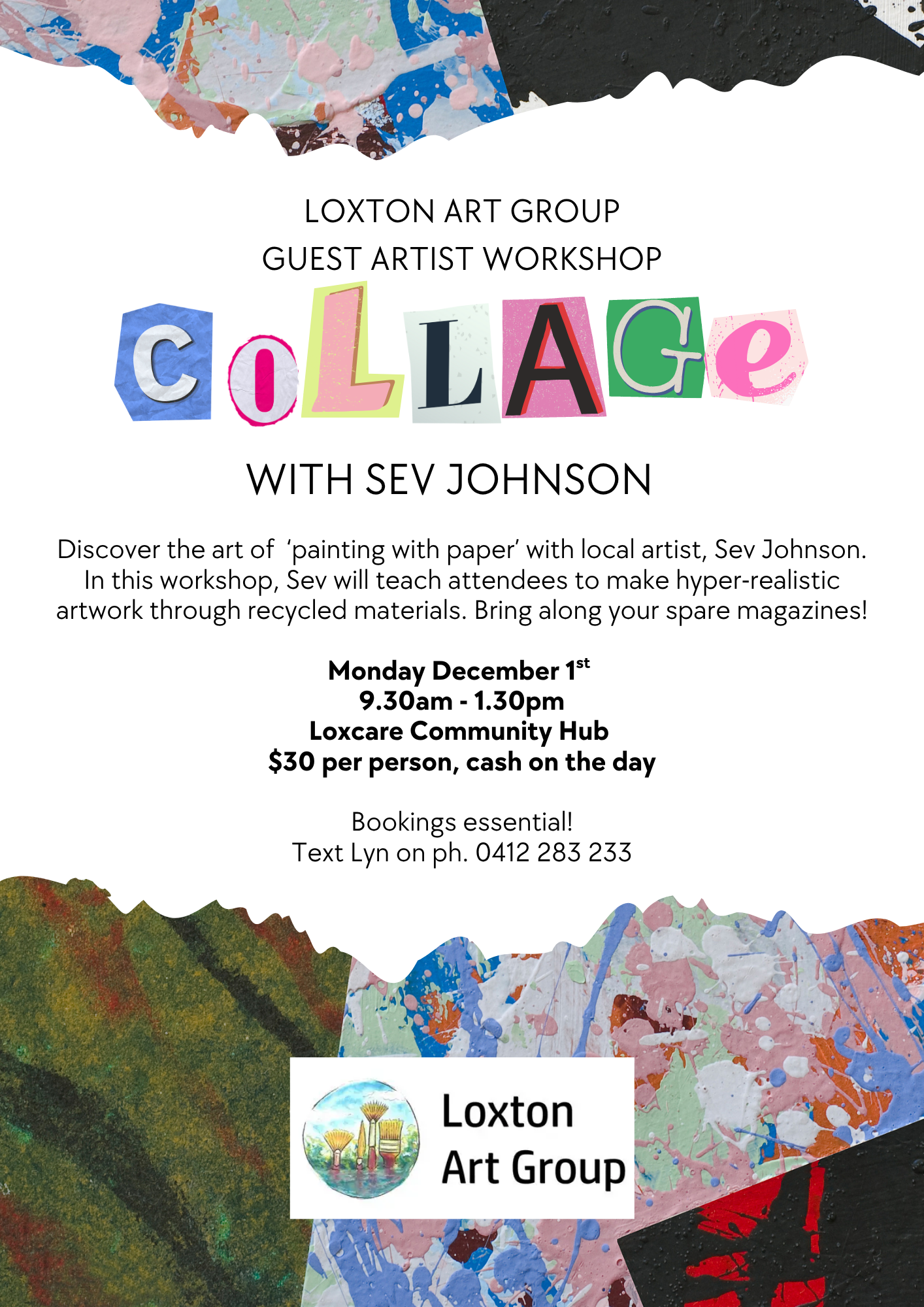 Collage with Sev Johnson