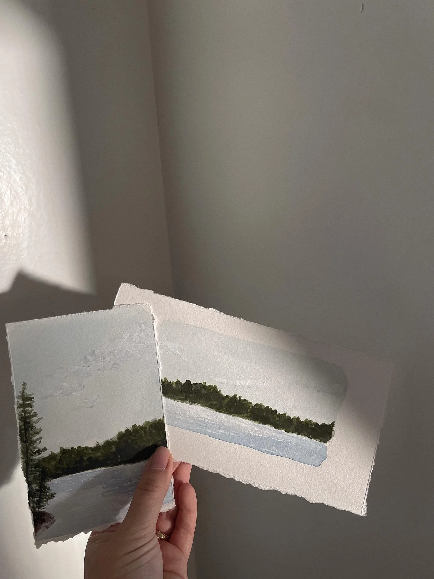 • an afternoon at the lake in july.
#handpainted #localartists #spokaneartist