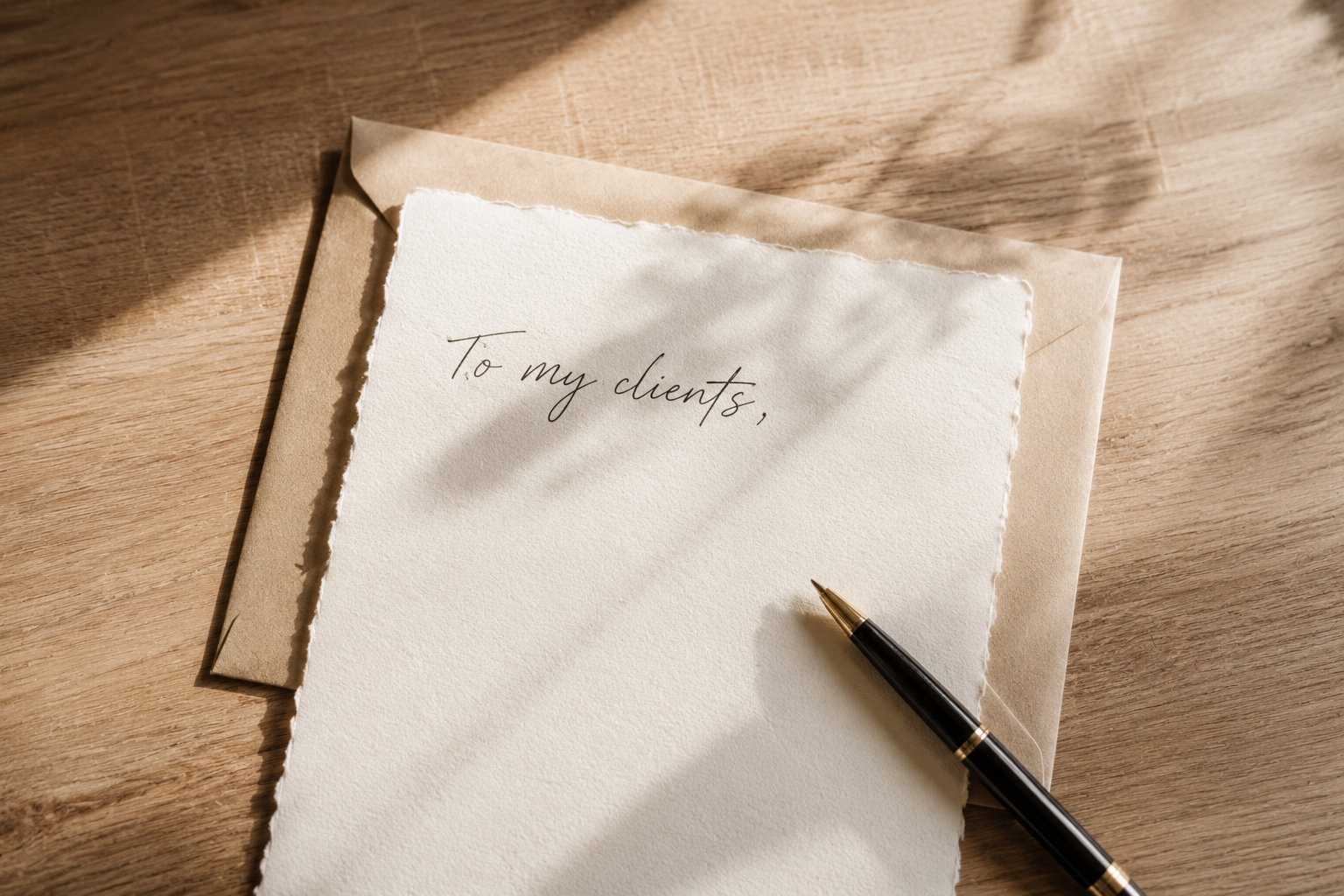 To My Clients: My Promise To You