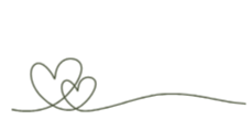 Green outline of two hearts connected by a line, symbolizing love