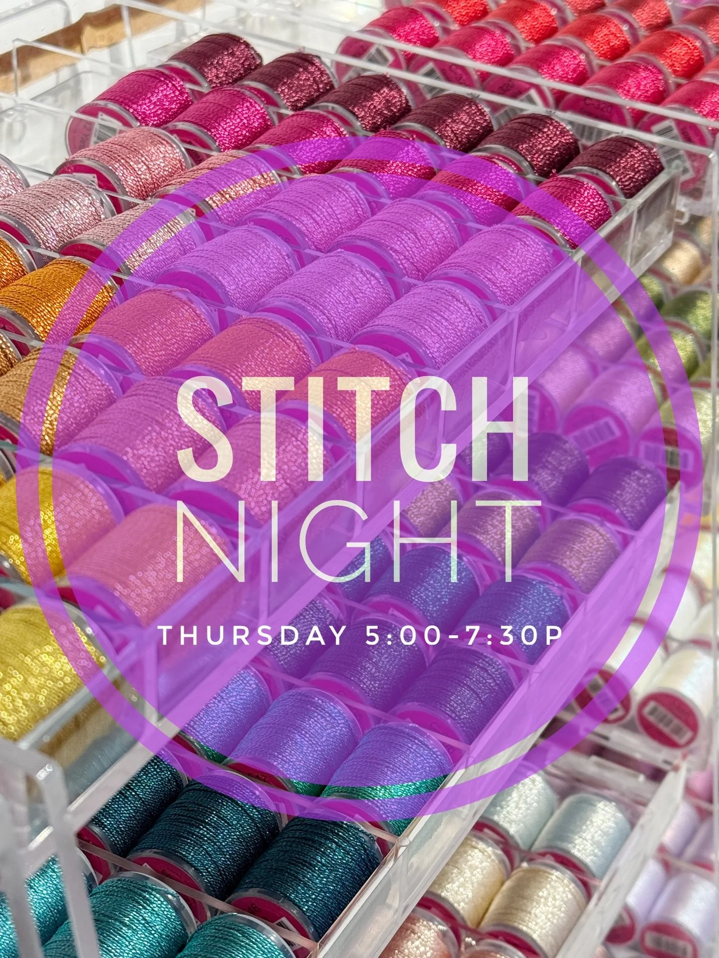 what are you doing tomorrow evening??
wanna come stitch with us?
🫶
opening the shop for a stitch night tomorrow, Feb 5 from 5:00-7:30p. bring your WIP or find a new one!

xoxo
ecs in your LNS