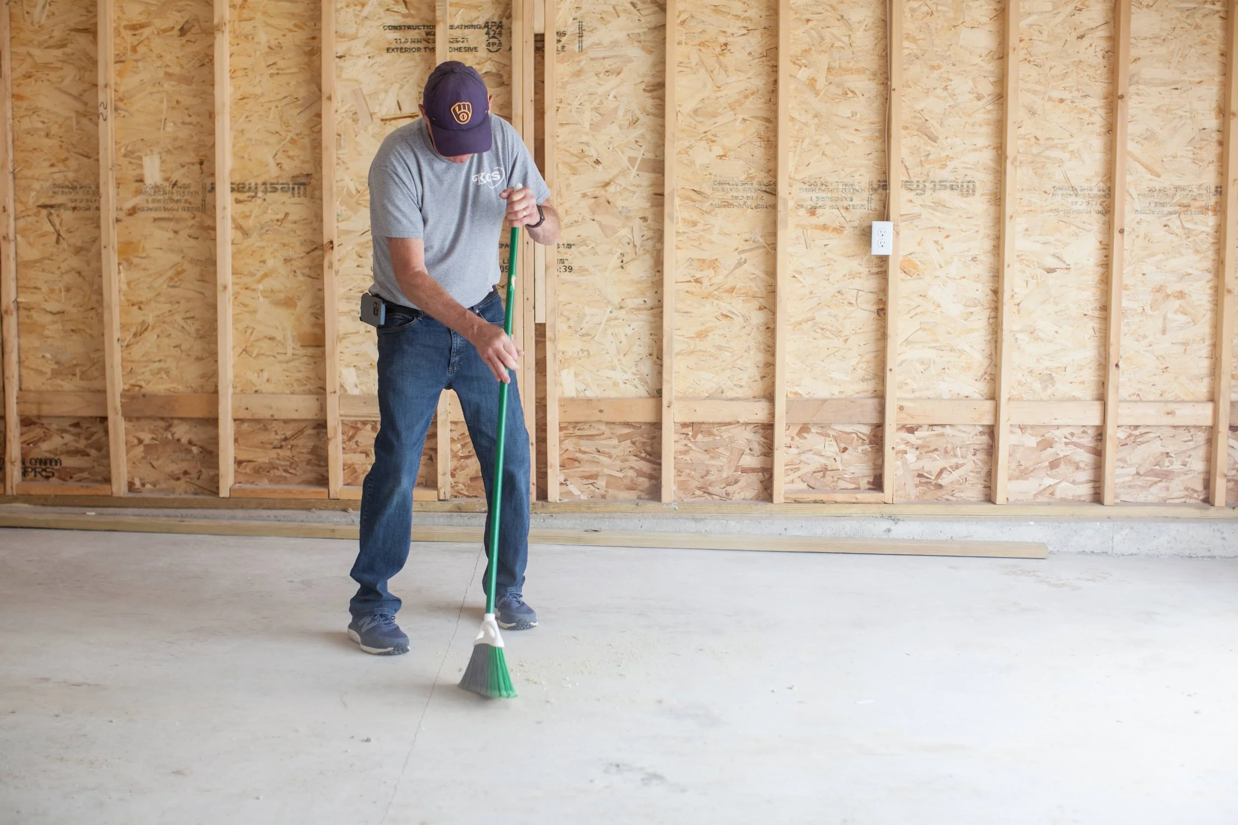 KCS Clean post construction garage sweep