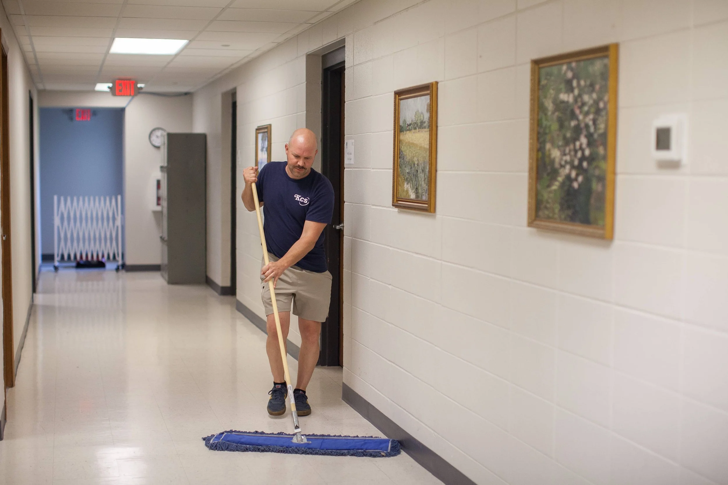 KCS Clean janitorial building sweep