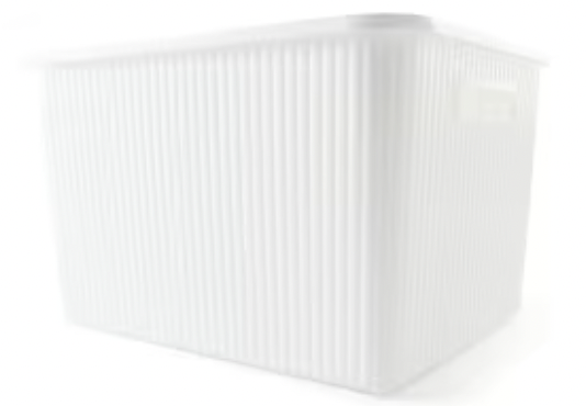 White large plastic container 