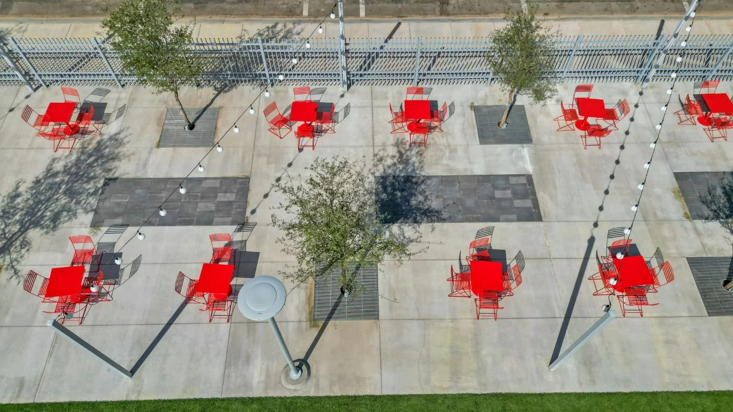 Business landscape installation in Andrews, TX