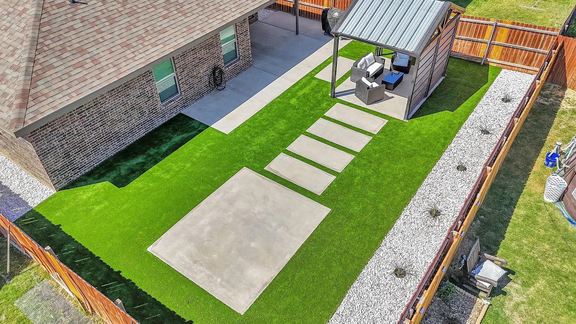Synthetic turf and patio builder near me installation in San Angelo, TX