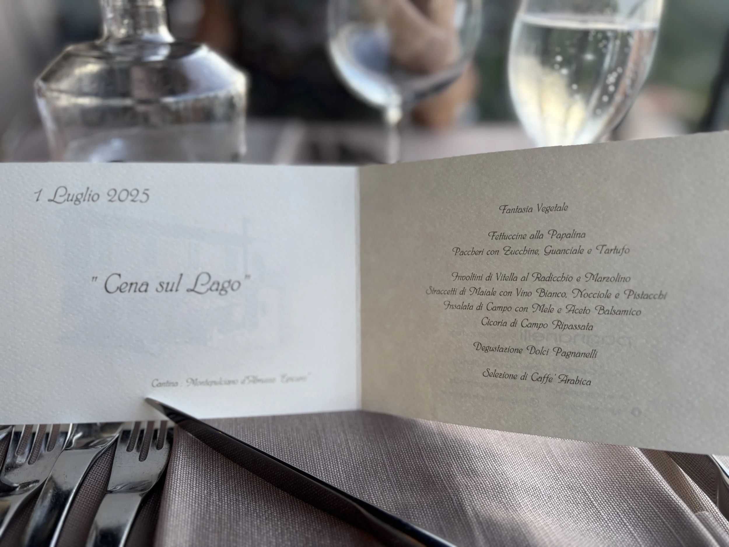 Chez Faint and Punto Dolce Tours Dinner, Antico Ristorante Pagnanelli, Castel Gandolfo, Rome, July 2025