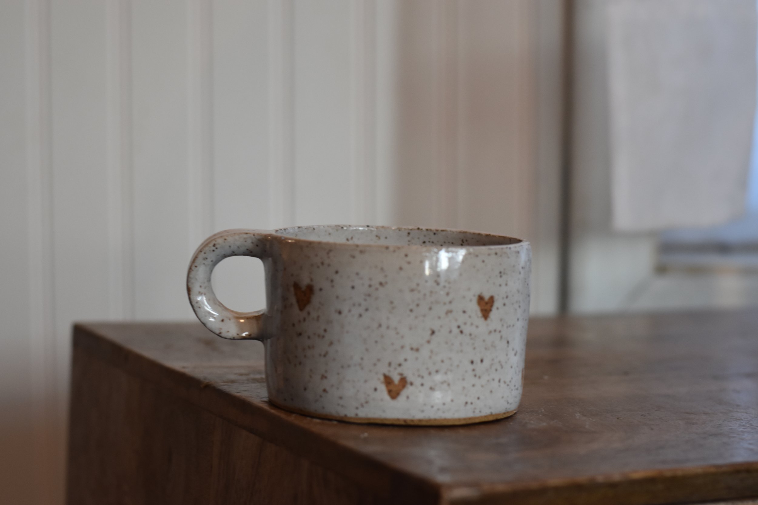 French Vanilla Mini Hearts Mug