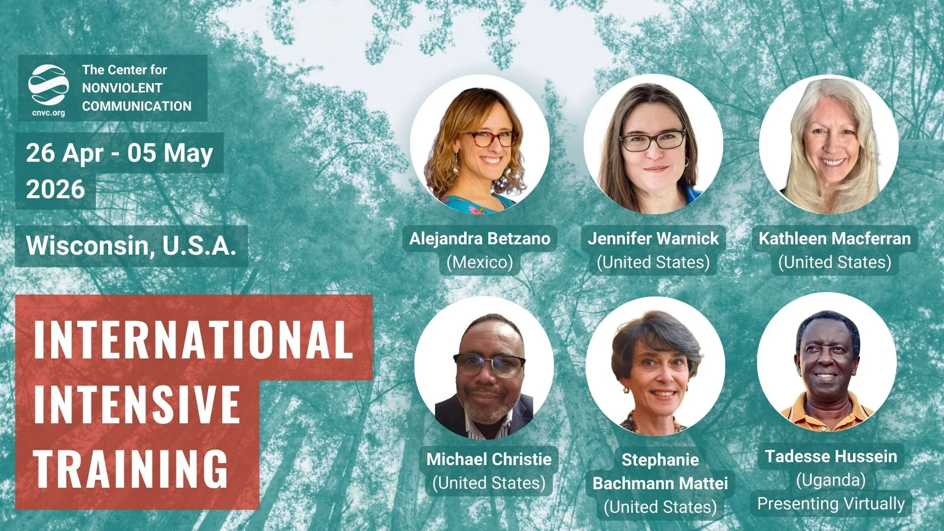 CNVC International Intensive Training in Green Lake, Wisconsin, April 2026