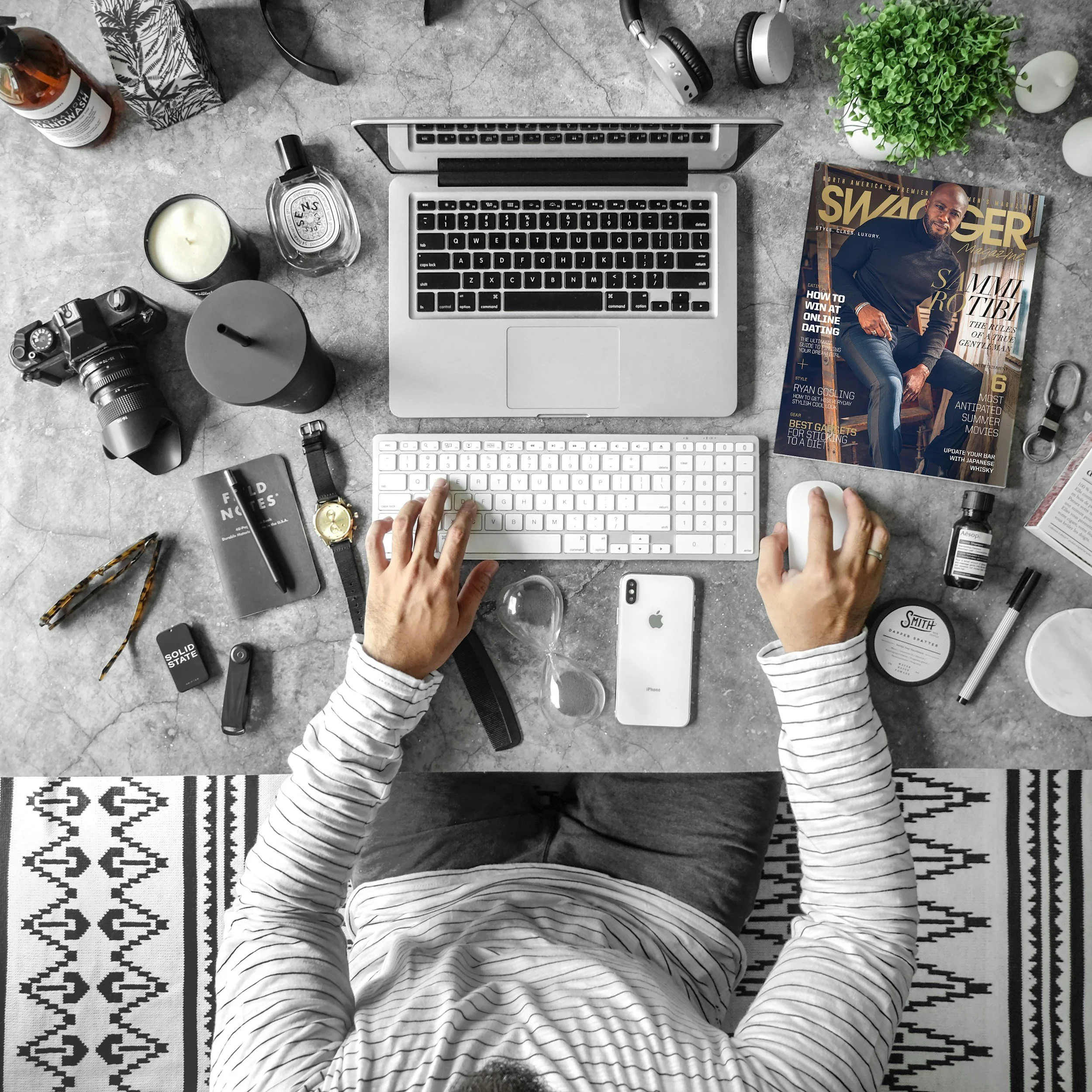 Content strategist at work