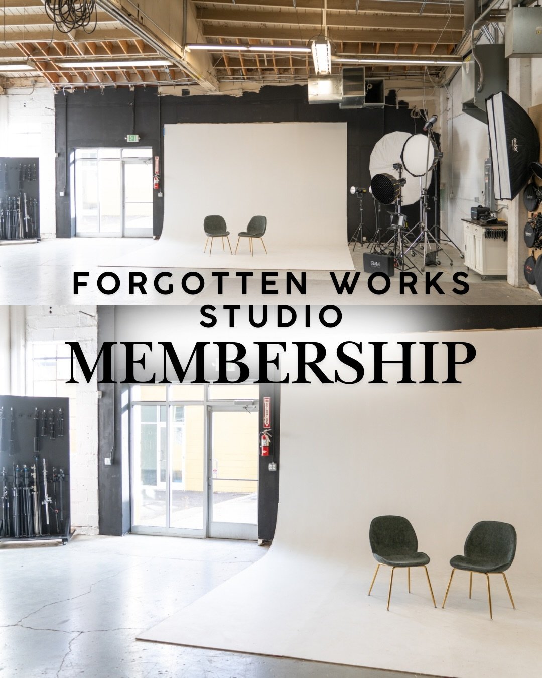 Swipe to learn more about our membership program! Click the link in bio today to sign up for free &amp; start booking studio time at $50 an hour! We can&rsquo;t wait to see what you create. 📸

#pdxphotographer #pdxstudio #pdxevents