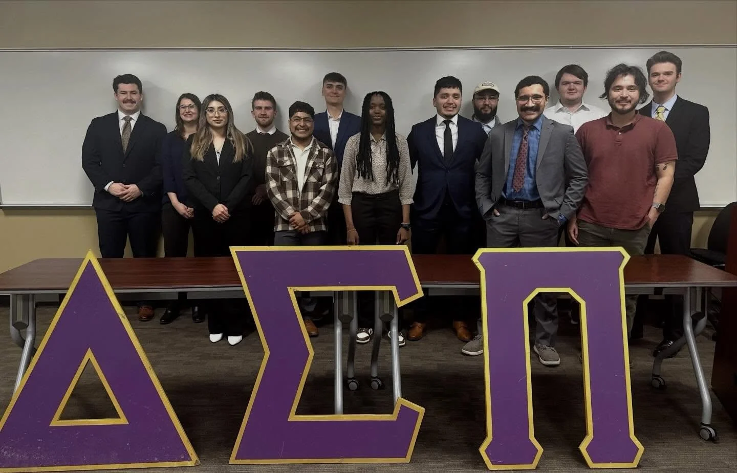 Join us in welcoming our Spring 2026 Pledge Class to Zeta Xi! We&rsquo;re excited to see the impact they&rsquo;ll make. &Delta;&Sigma;&Pi;

#DSP #DeltaSigmaPi #ZetaXi #Spring2026