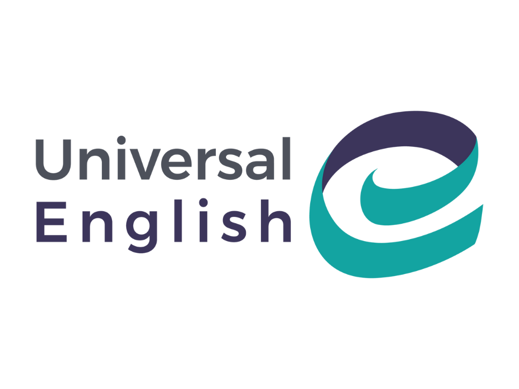 Universal English logo with stylized 'e' icon.