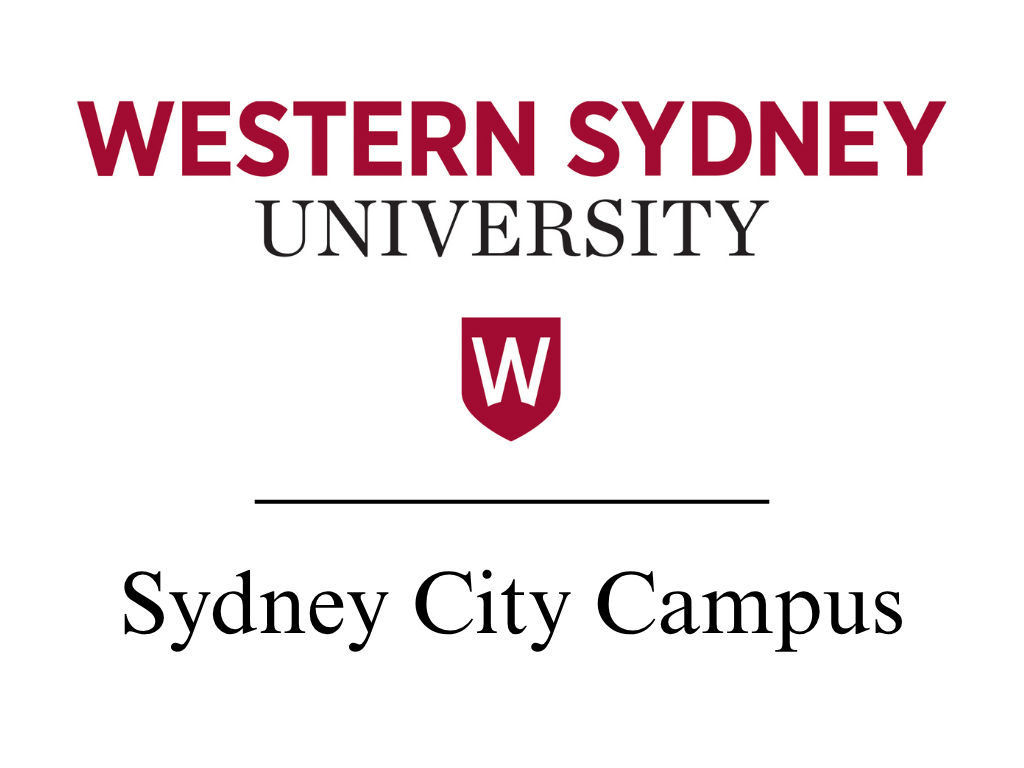 Western Sydney University logo with text indicating Sydney City Campus.