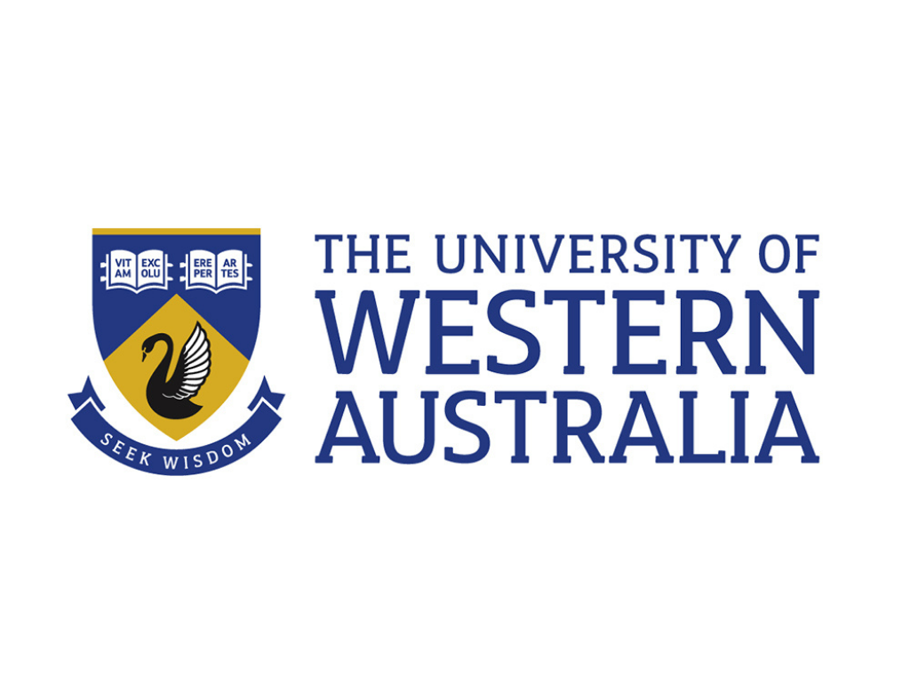 The logo of the University of Western Australia featuring a black swan, shield, and the phrase 'Seek Wisdom'.
