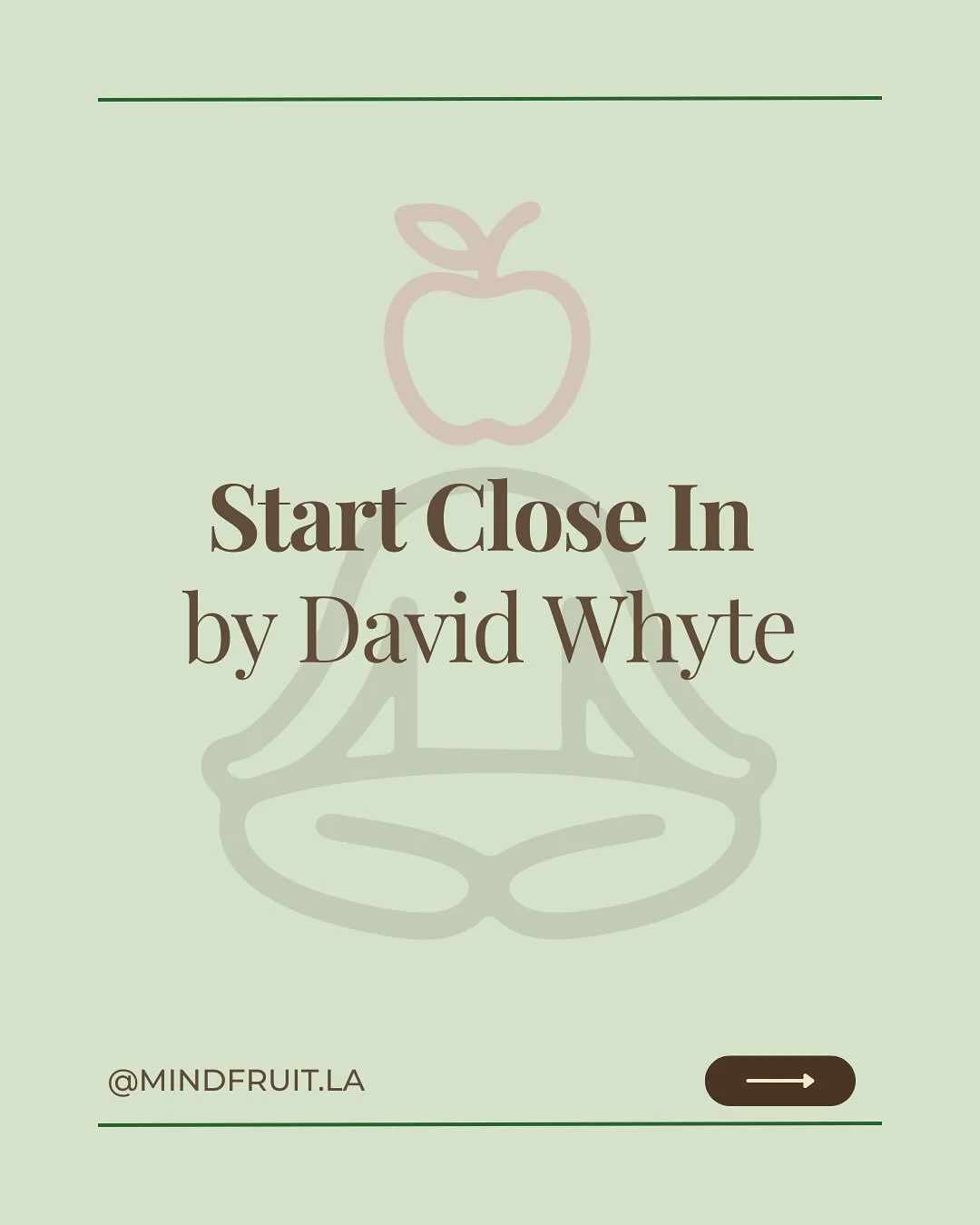 Start Close In by @davidjwhyte