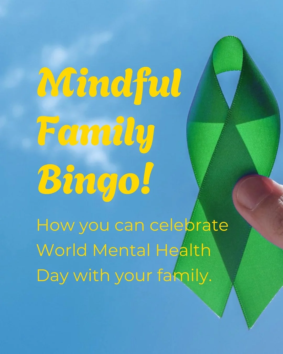 💚 It’s World Mental Health Day! 💚
Mental health isn’t just for grown-ups, it absolutely can be a family affair.
When you slow down, your kids notice.
When you laugh, they join in.
When you take a breath, the whole house softens a litt