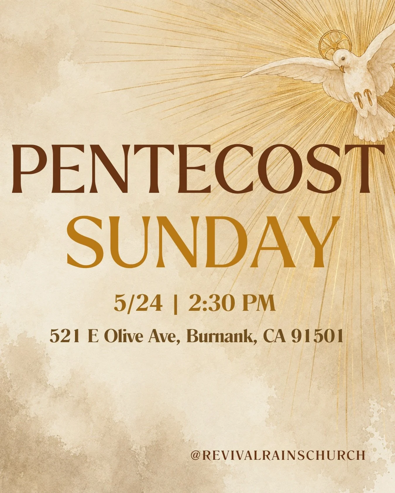 🕊️ &ldquo;And they were all filled with the Holy Spirit&hellip;&rdquo; Acts 2:4

Join us this Pentecost Sunday as we celebrate the promise fulfilled and seek the presence of God together.

&ldquo;You will receive power when the Holy Spirit has come 