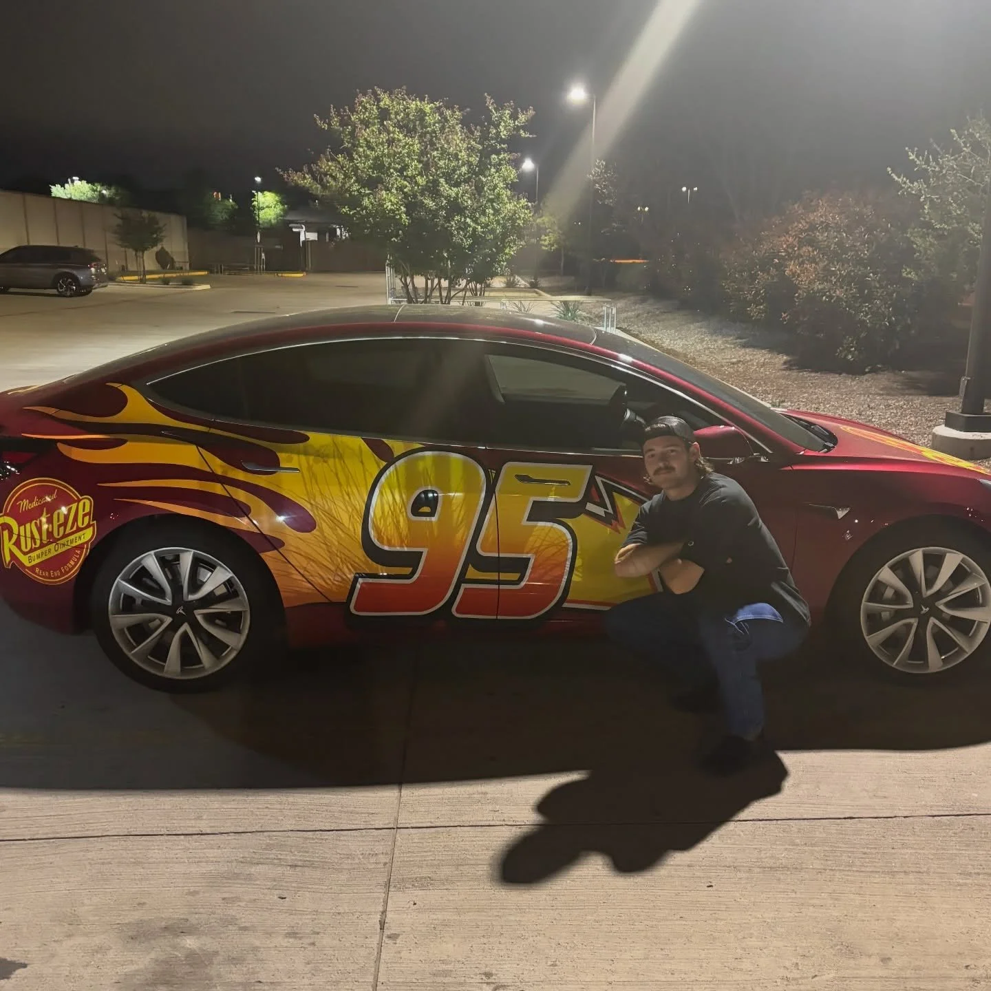 I met Lightning McQueen #kachow