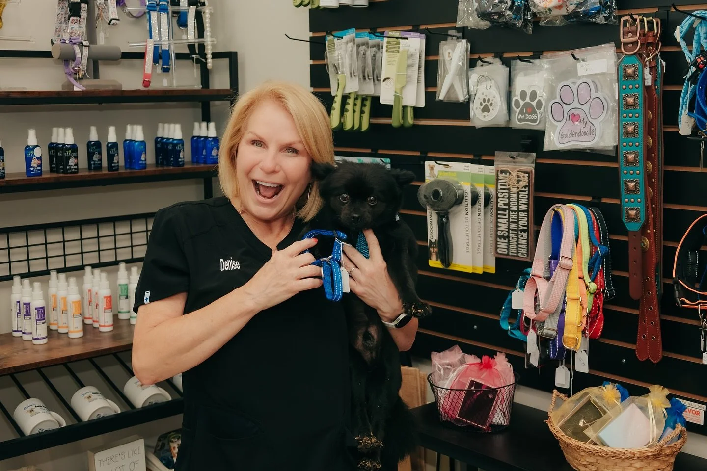 A brand that reflects your spirit! Denise is a truly inspiring, faith-filled woman, and I&rsquo;m so thankful for her trust. She adores her dogs and showers them with endless, paw-some snuggles!