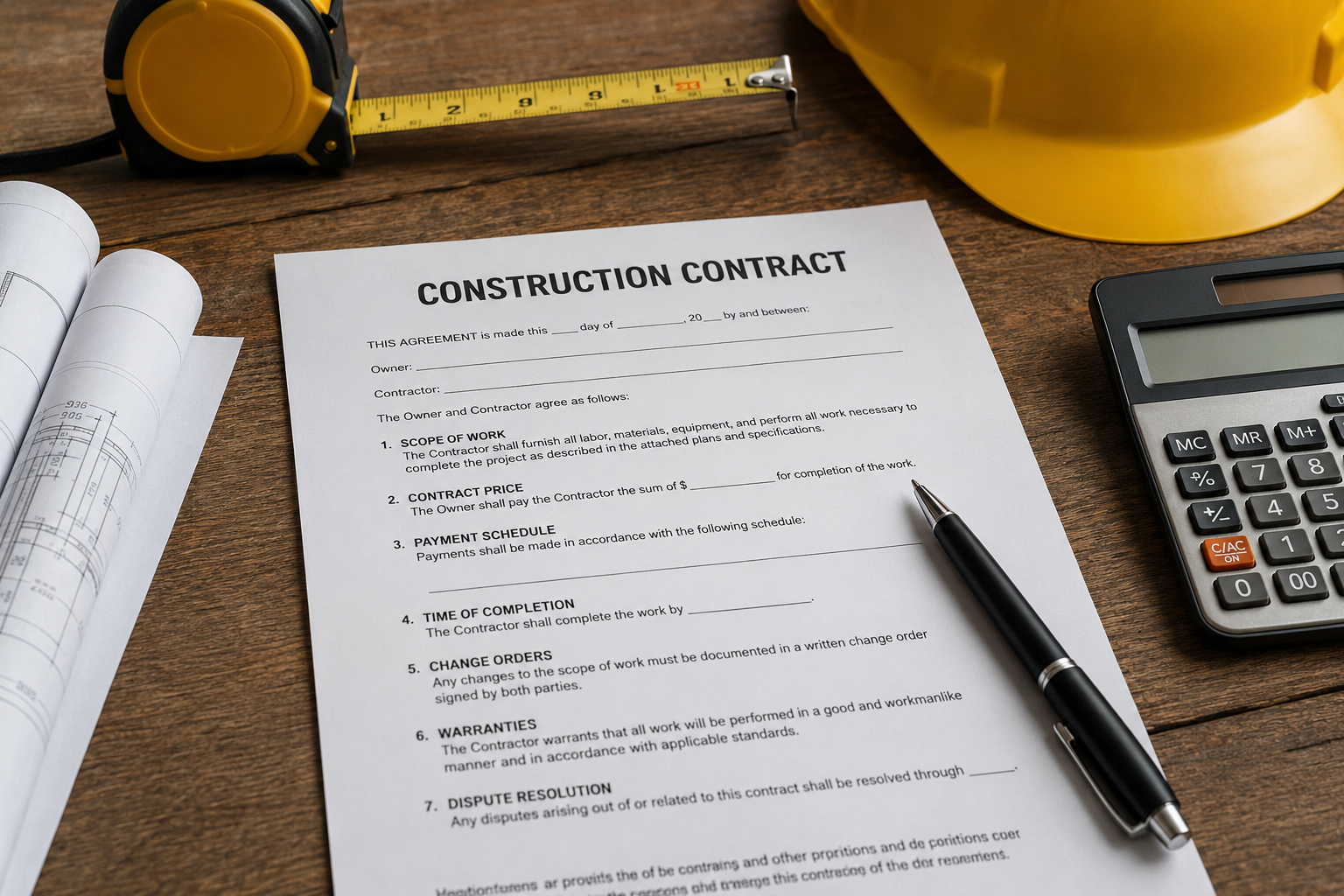 5 Things Every Homeowner Should Negotiate Into a Residential Construction Contract