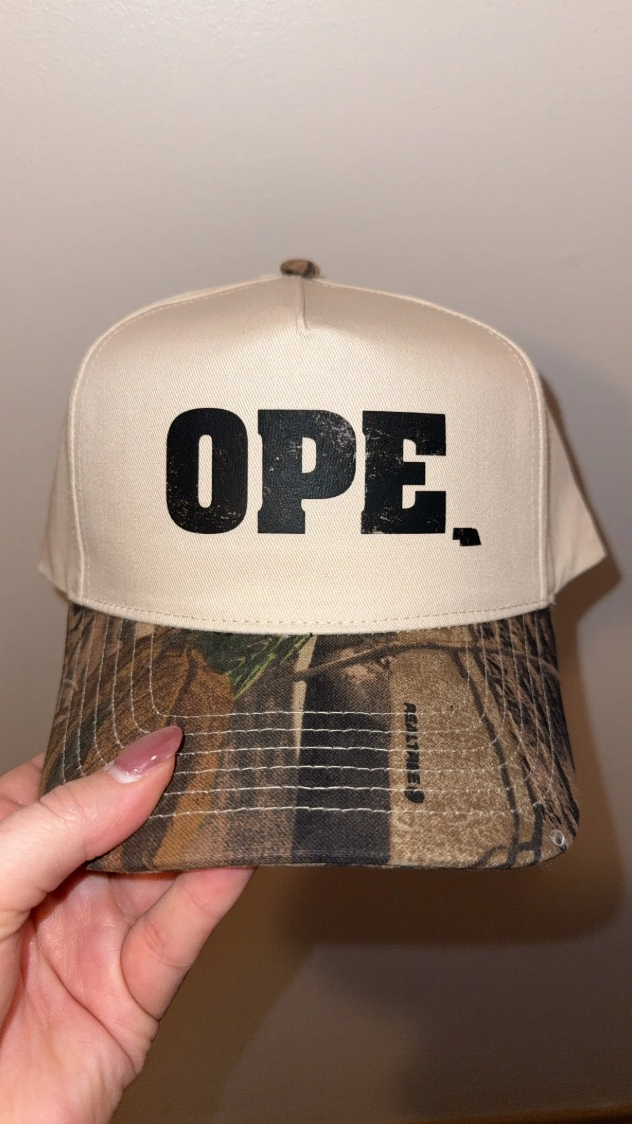 Ope Camo Hat w/ Nebraska state detail