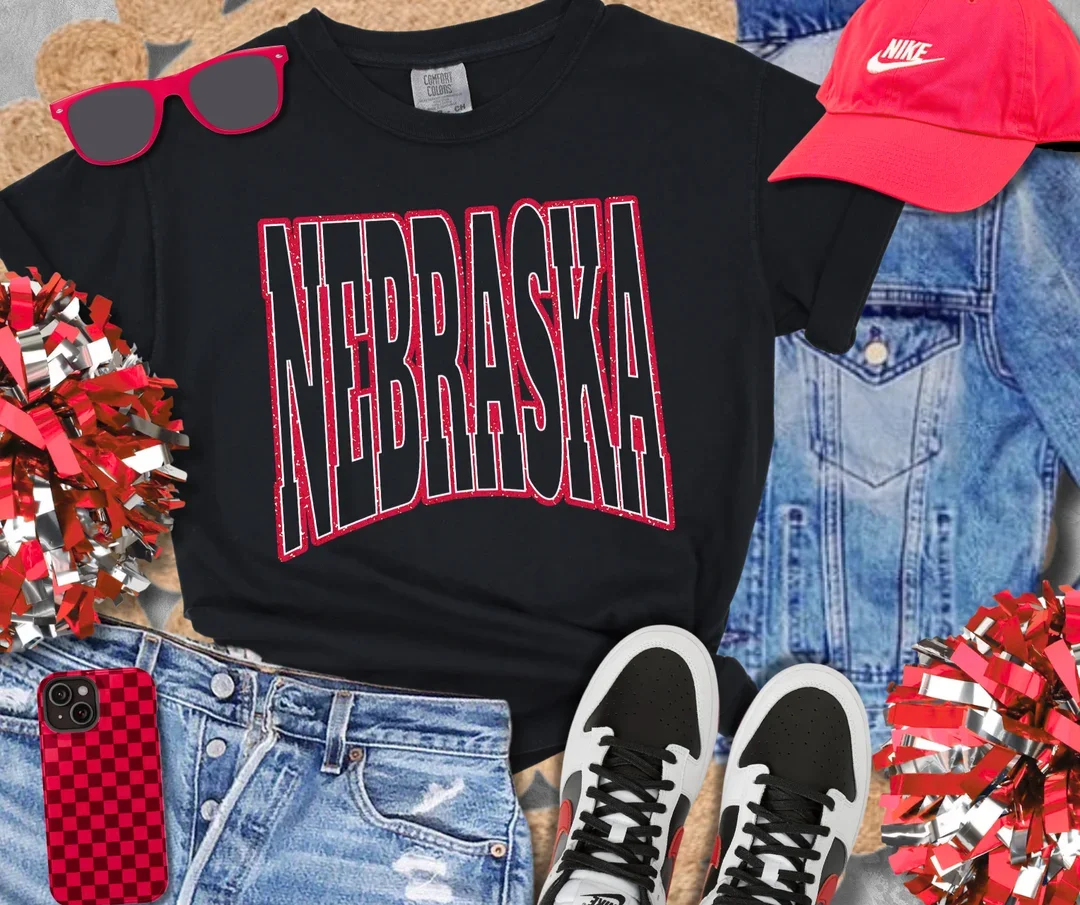 Nebraska Vintage Varsity | Everyday Tee