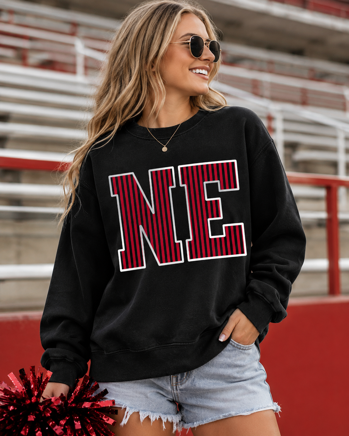NE Stripes | Midweight Crew