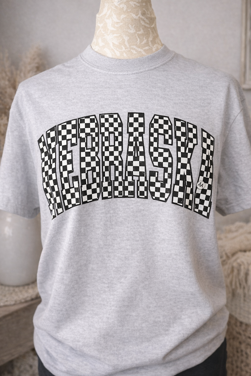 Heather gray T-shirt with Nebraska design.png