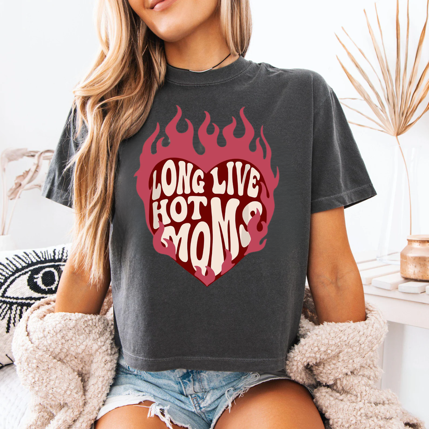 Long Live Hot Moms | Sunday Crop Tee