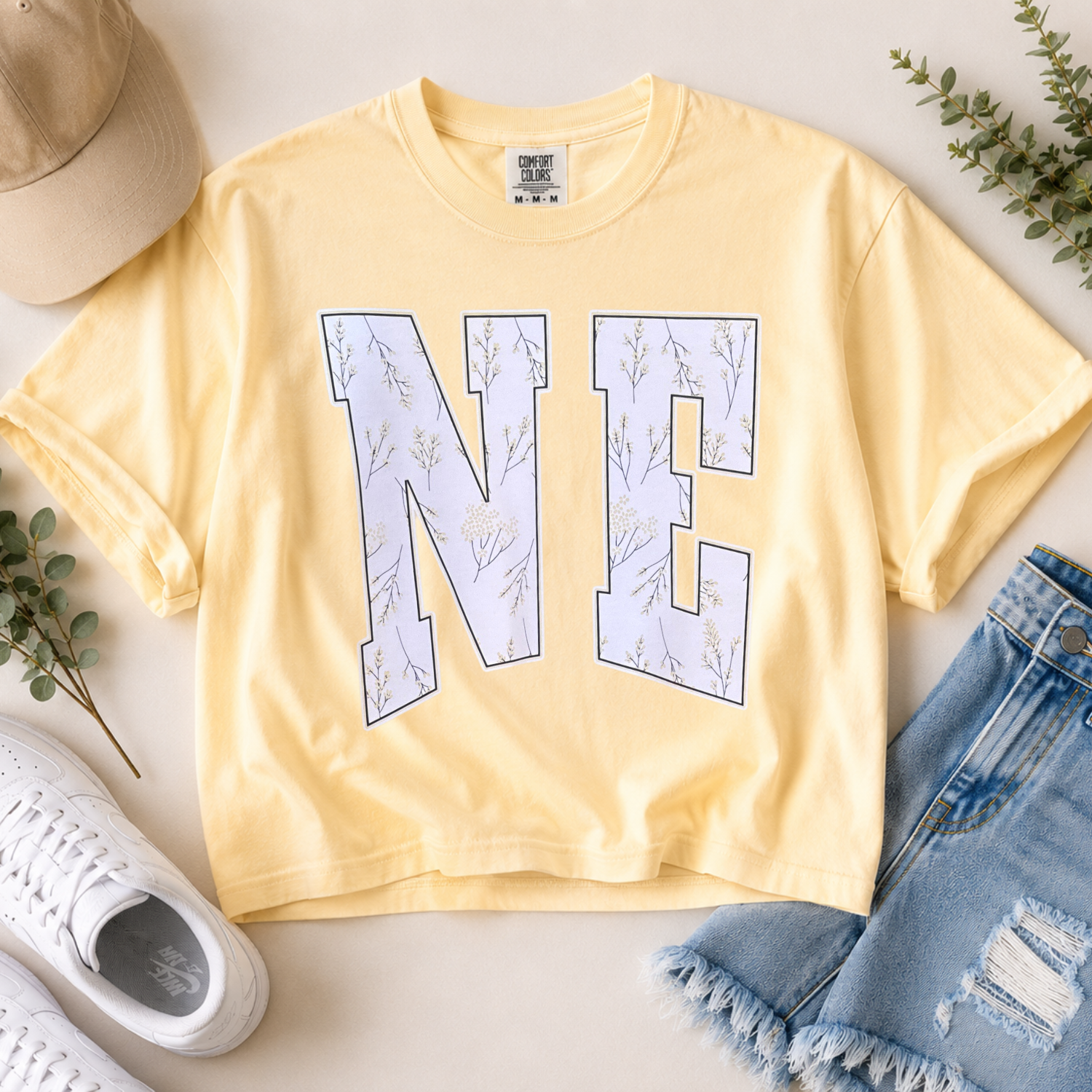 NE Floral | Sunday Crop Tee