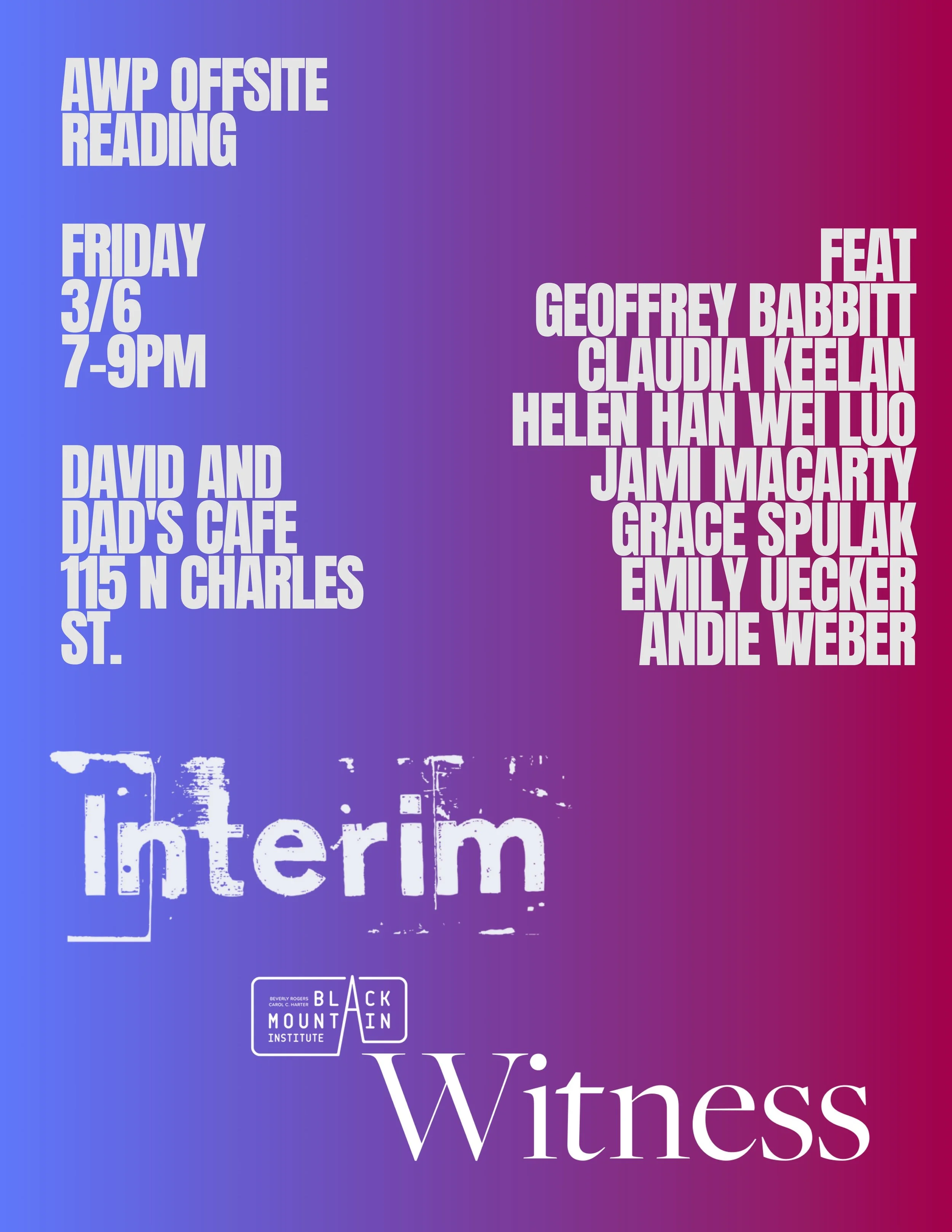 AWP 2026 Offsite Reading