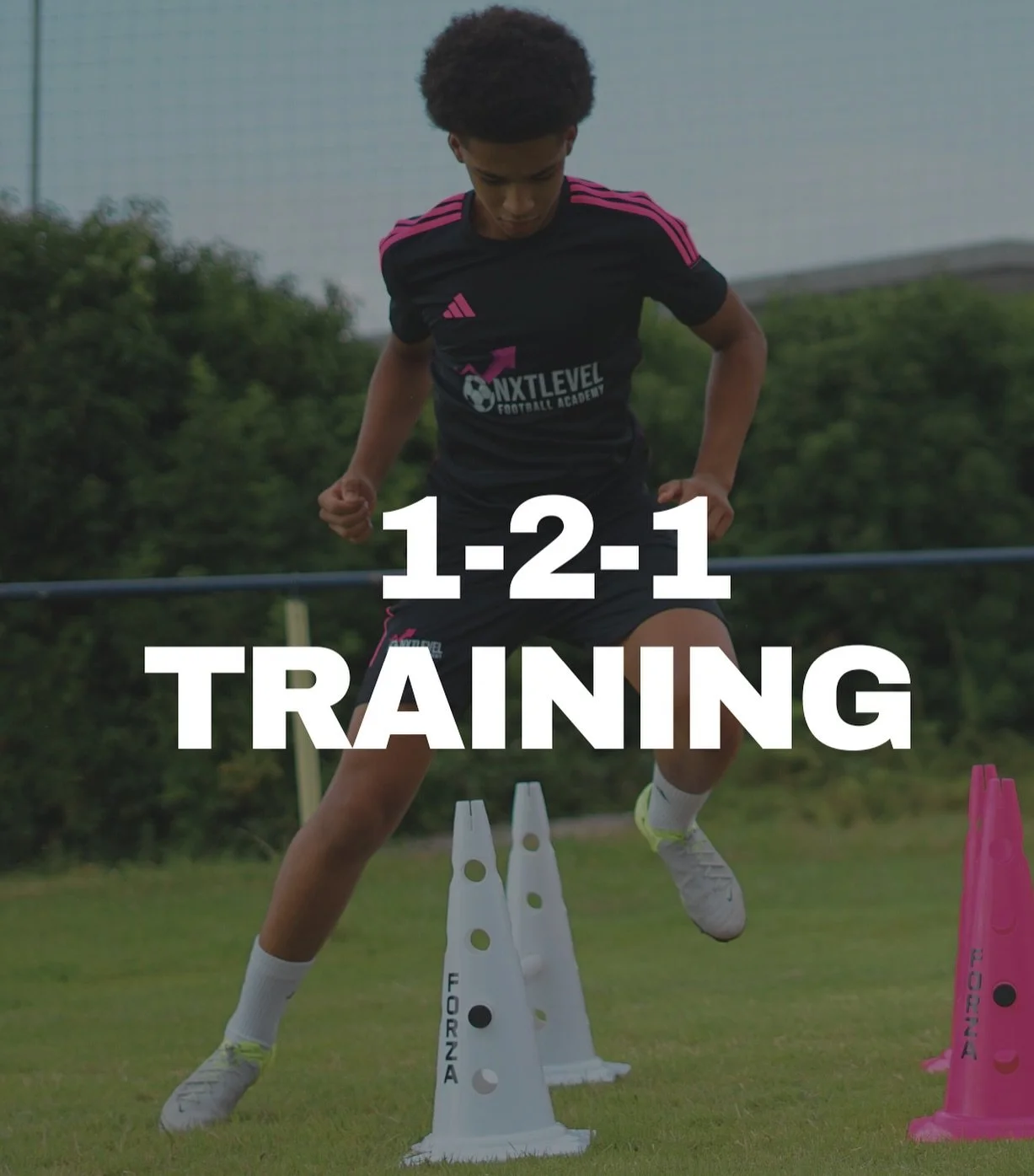 1-2-1 TRAINING
🎯 Personalised. Precise. Powerful.
One-to-one training at NXTLEVEL gives our players the focus they need to fine-tune their skills and sharpen their edge.
Whether it’s footwork, finishing, or football IQ — we tailor each