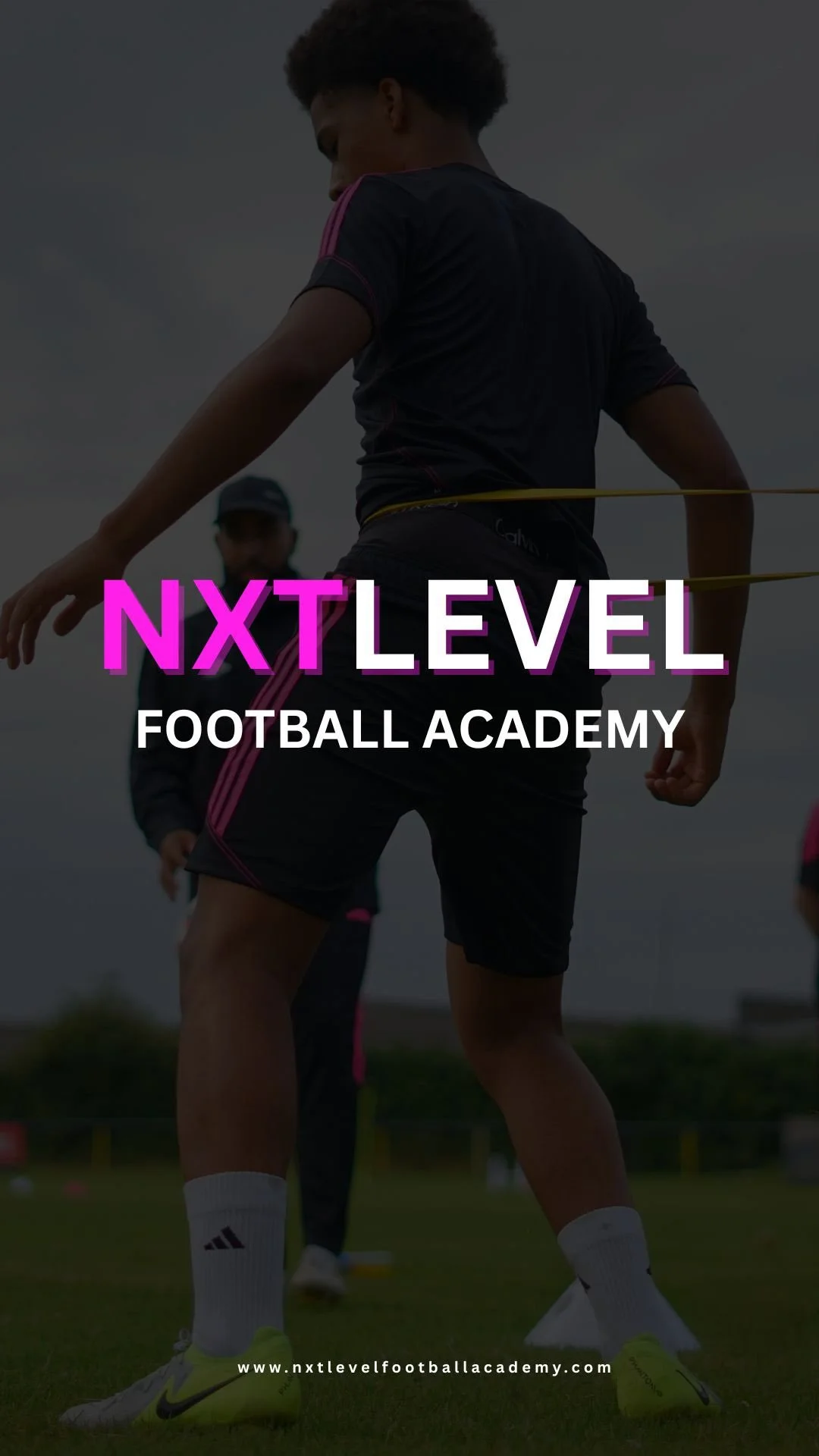 Get ready to elevate your game! ⚽️🔥
Our NXTLEVEL Football Academy is launching soon
1-2-1 clinics, strength & conditioning, group sessions, weekly academy dates & camps.
Subscribe now to be the first to snag your spot when dates drop!