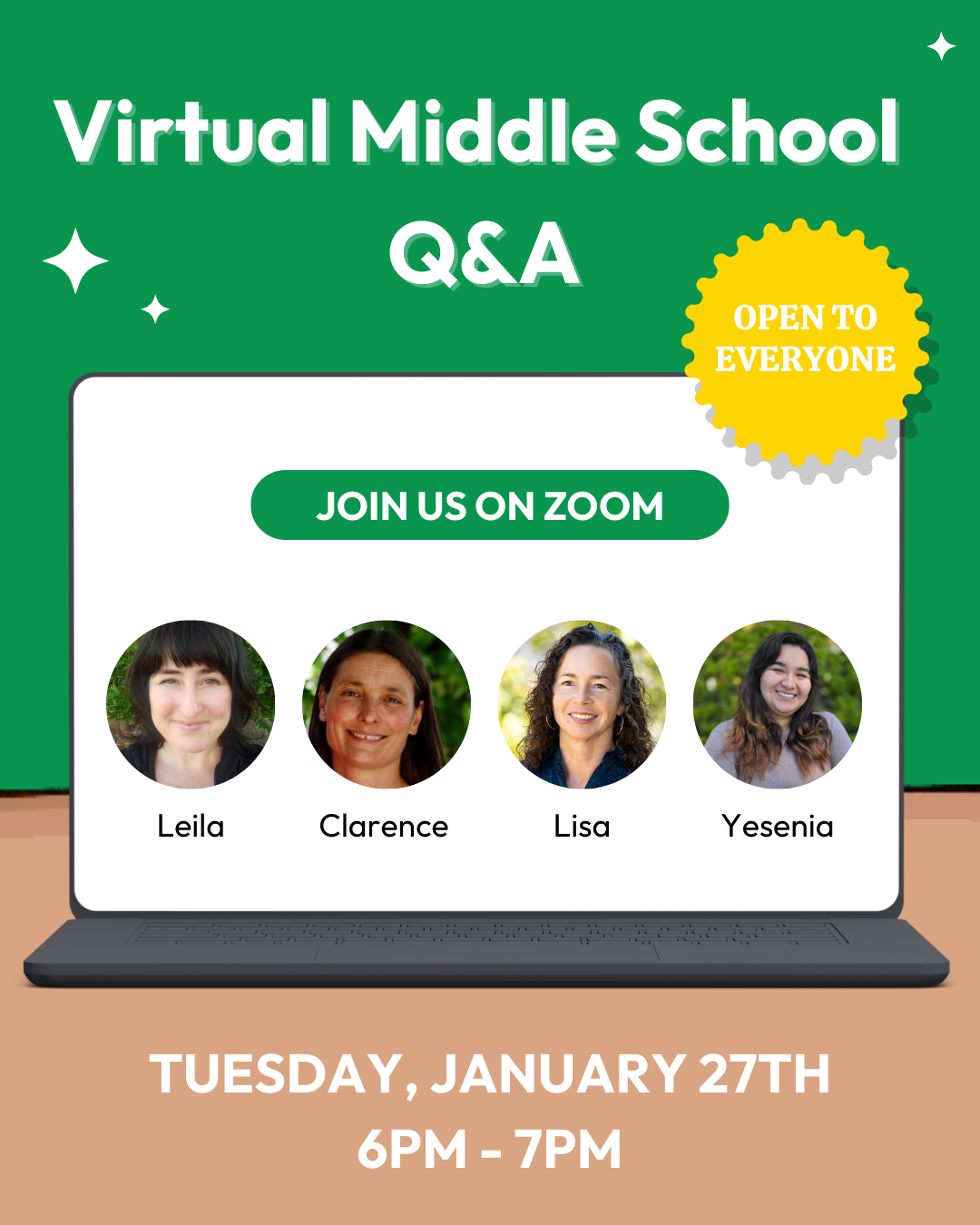 Middle School Virtual Info Session