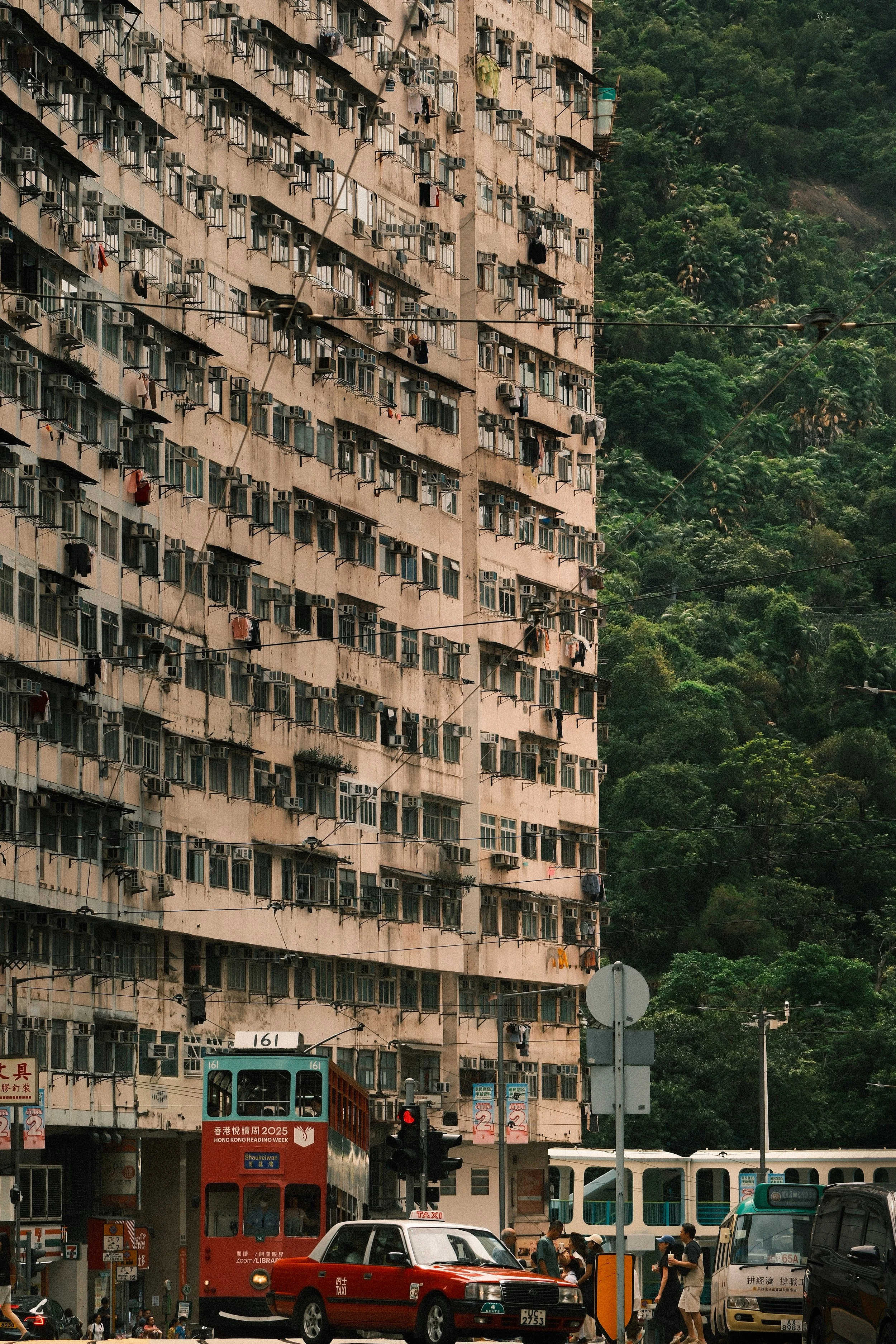 The Monster: Hong Kong's iconic "monster building" reveals the striking interplay of urban density and nature's backdrop.