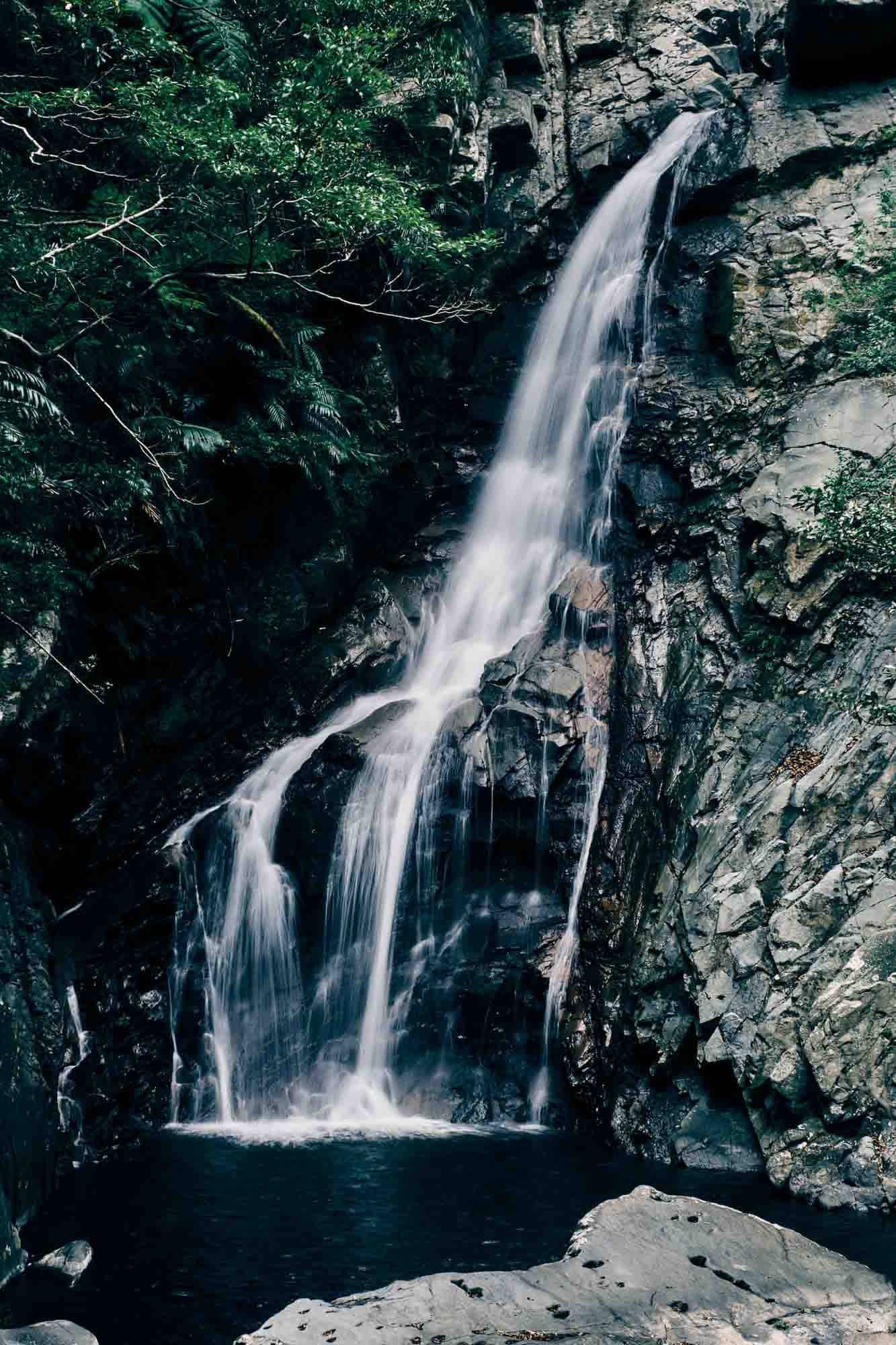 A waterfall in Yanbaru National Park.