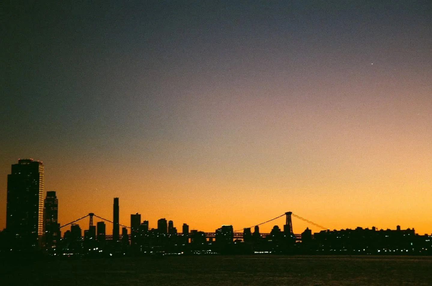 #35mmfilm sunsets are incredible. Taken moments apart in Greenpoint, Brooklyn. Fall 2024. @thedarkroomlab