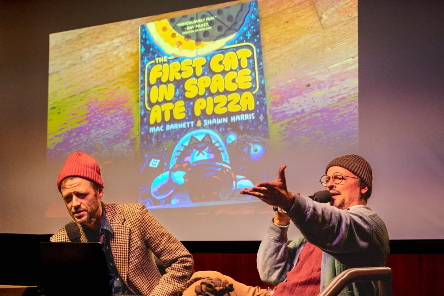 A most charming read aloud and sing along for the whimsical world of The First Cat in Space book series! author @macbarnett, illustrator @shawnharri5 

@bklynlibrary 11-7-25