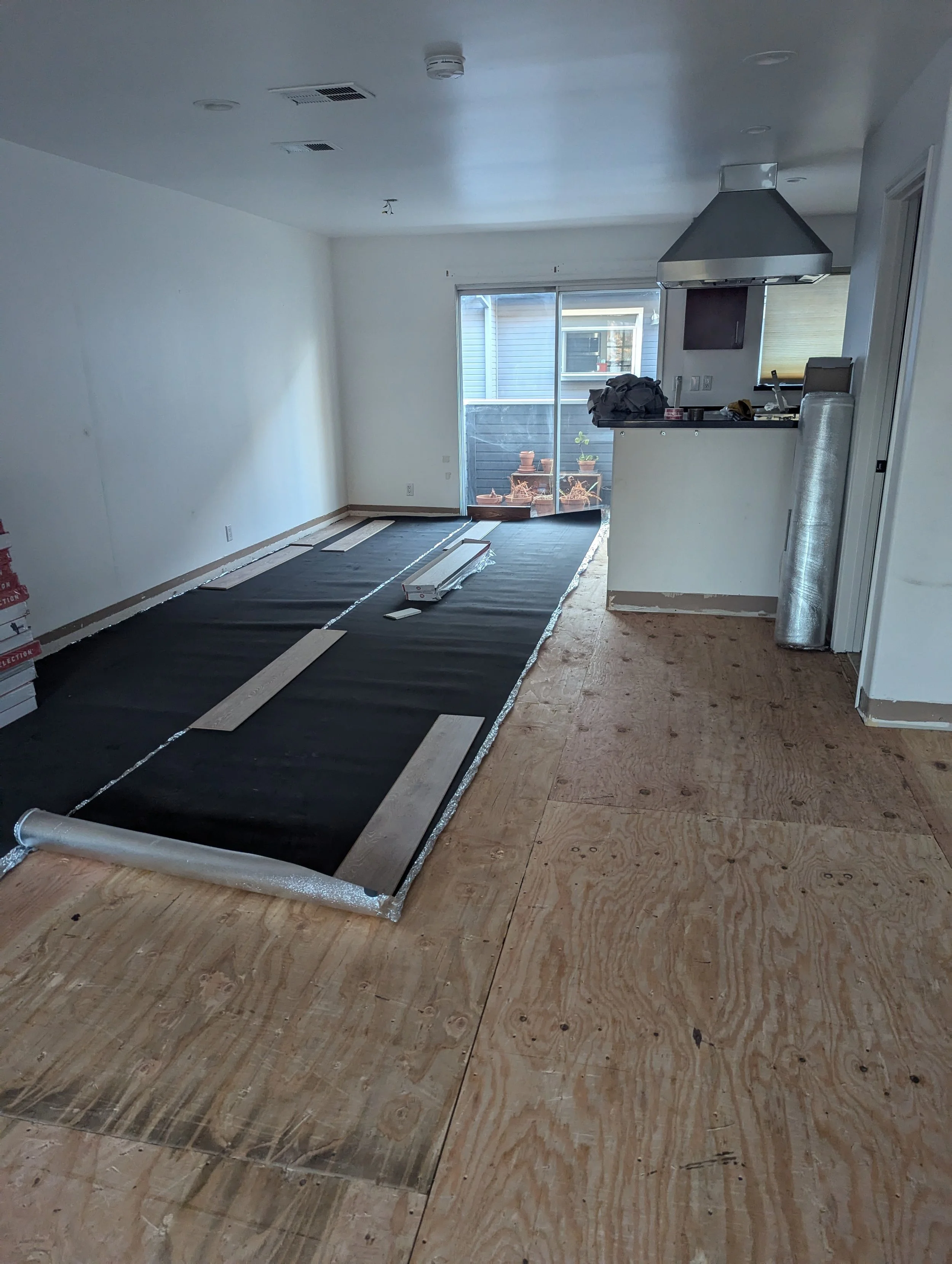 Before and after living room staging for Campbell home sale