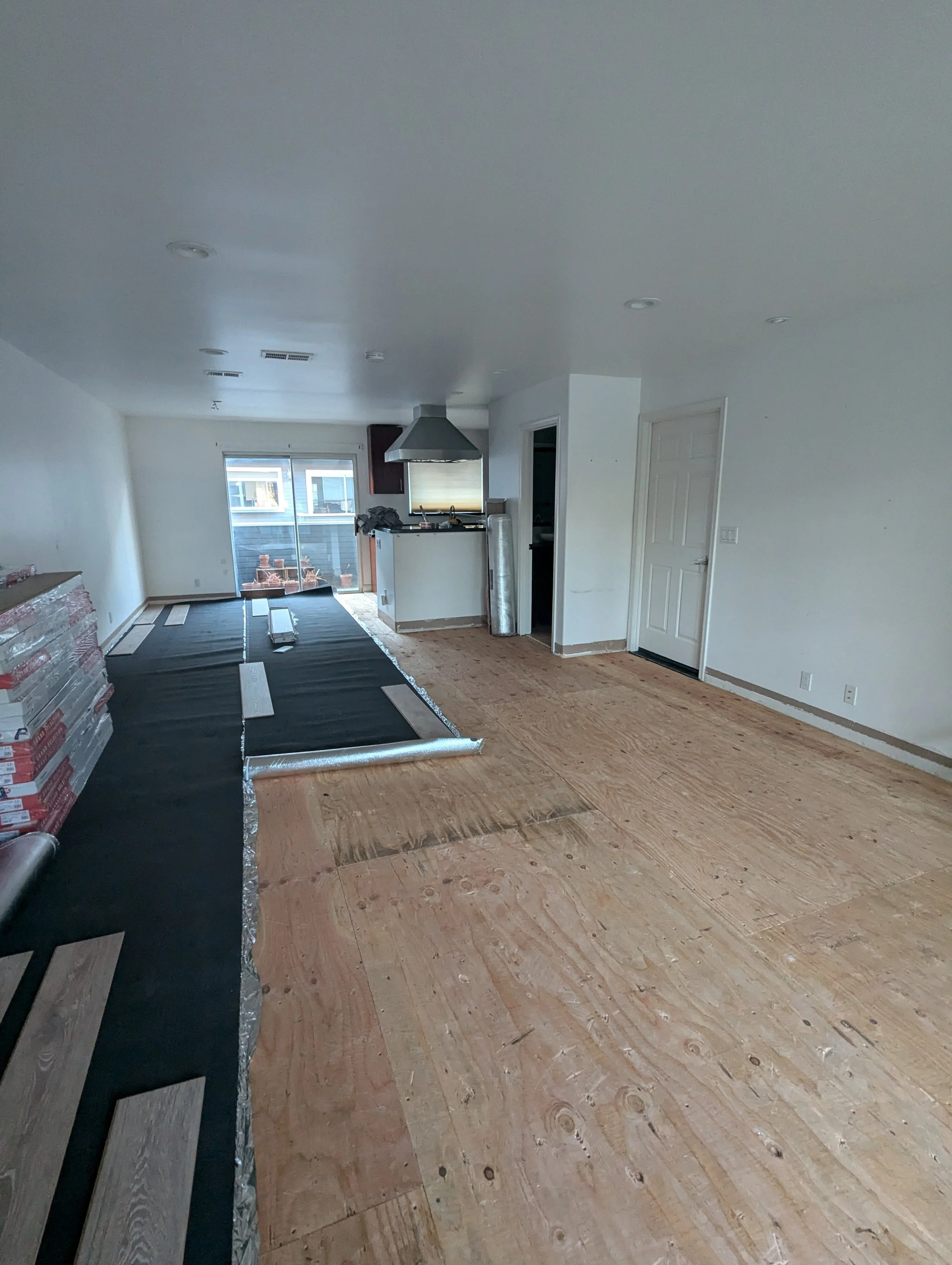 Before and after living room staging for Campbell home sale