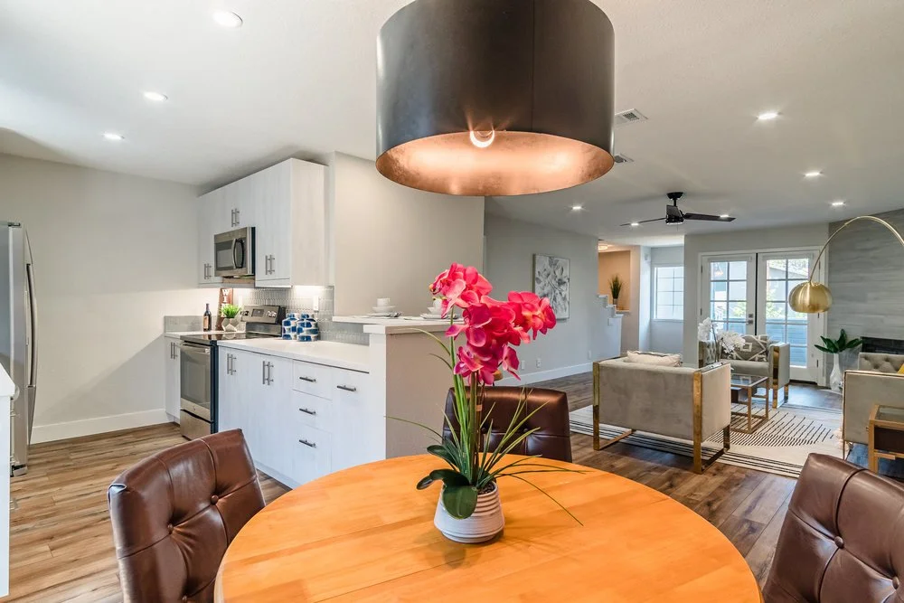 Before and after home staging by top realtor in Silicon Valley
