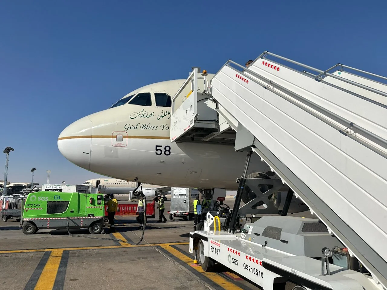A VIP ARRIVAL AT KING KHALID INTERNATIONAL