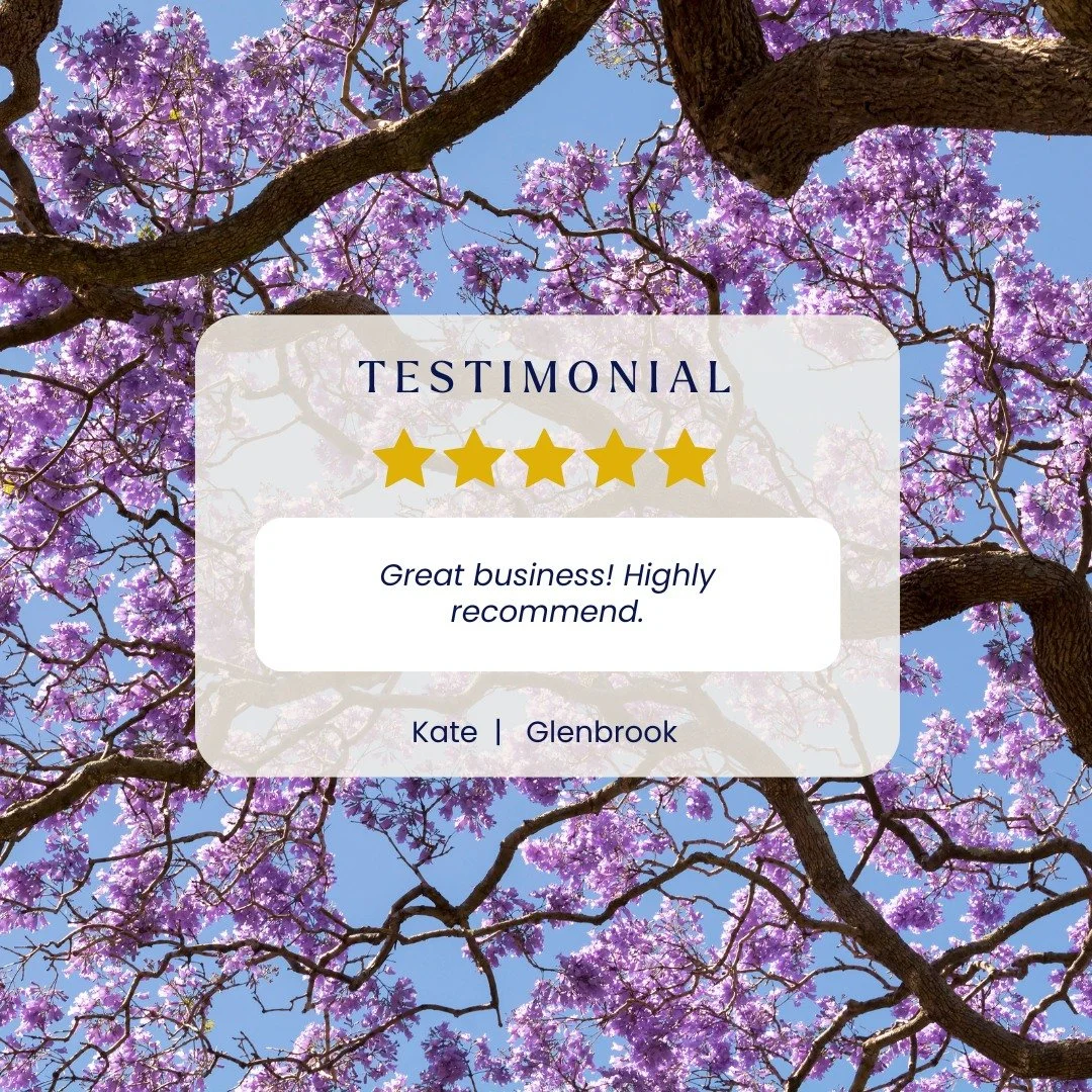 ⭐ 5 STAR REVIEW | GLENBROOK ⭐
Thank you, Kate! We appreciate the recommendation 💚

For this Glenbrook property, we trimmed back a jacaranda that was encroaching on the solar panels + house, then removed all the green waste to leave the property tidy