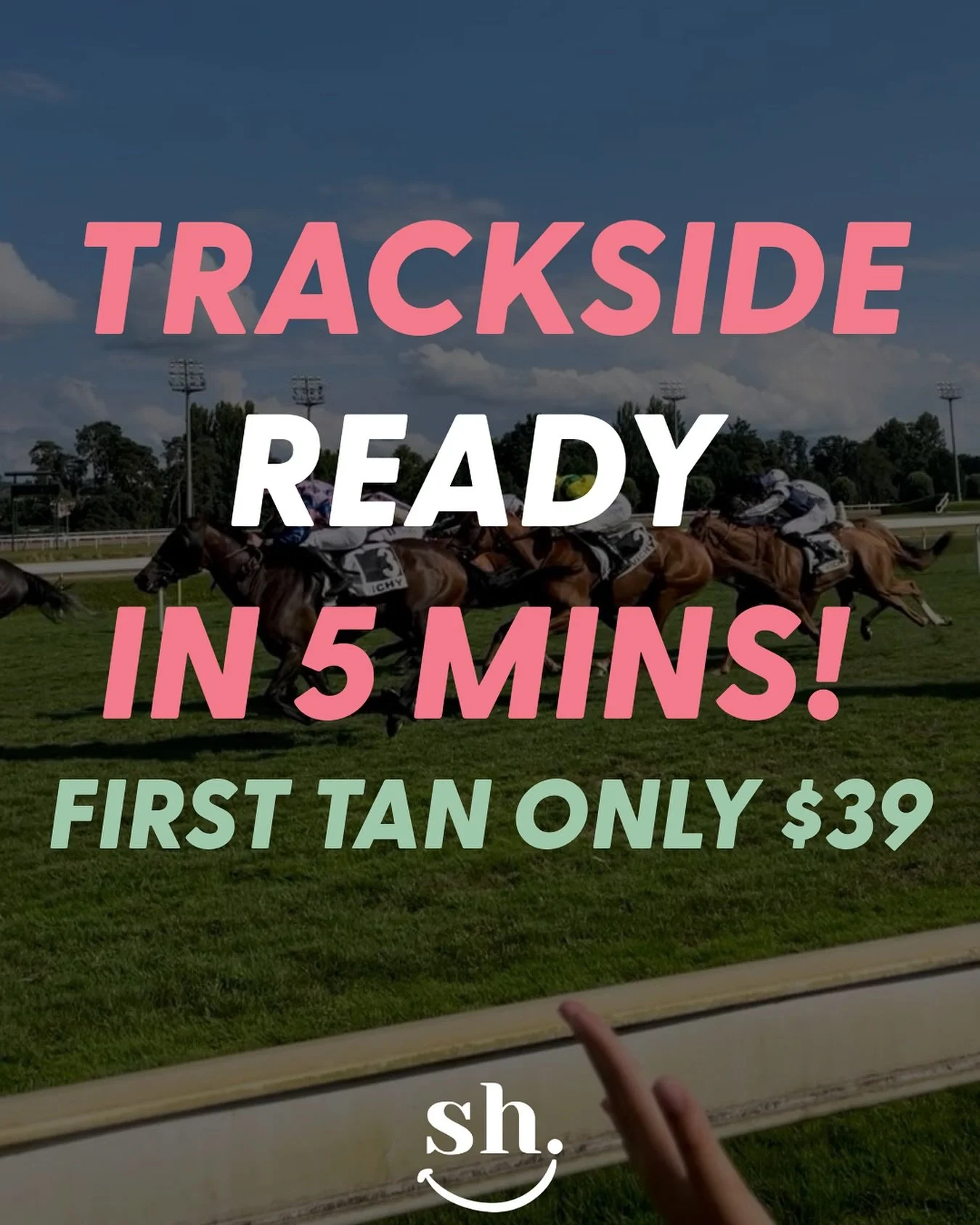 Spring racing season = spray tan season! 

5 minutes, organic, long-lasting. Race day ready, Soulhub style ✨🐎

FIRST SPRAY ONLY $39

#racedayready #soulhubfreshie #everest #melbournecup #spraytan