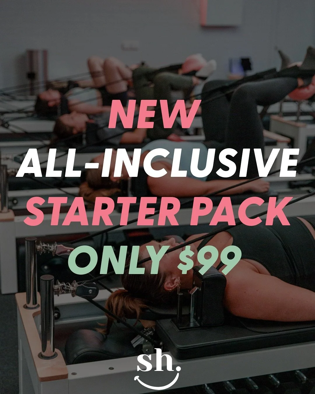 Your Soulhub starter pack: $99 🔥

What you get: 
&rarr; 3x reformer pilates sessions (50 min each) 
&rarr; 3x circuit sessions (20 min strength hits) 
&rarr; 1x infrared sauna session (30 min reset) 
&rarr; 1x LED light therapy (20 min recovery)

Wo