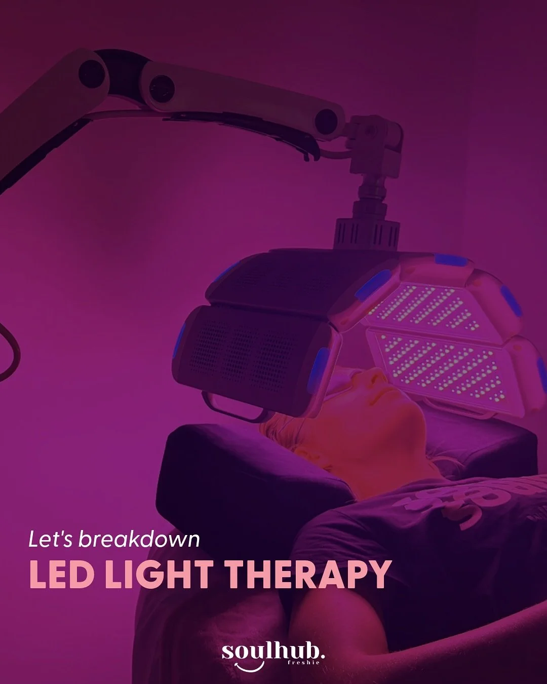 Let&rsquo;s talk LED Light Therapy (because we know you&rsquo;re curious) 💡

What it does: 
&rarr; Reduces inflammation 
&rarr; Accelerates muscle recovery 
&rarr; Improves skin health 
&rarr; Boosts collagen production

How it works: Specific light